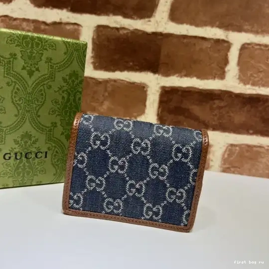 First bag ru card 1955 wallet Gucci Horsebit case 0526